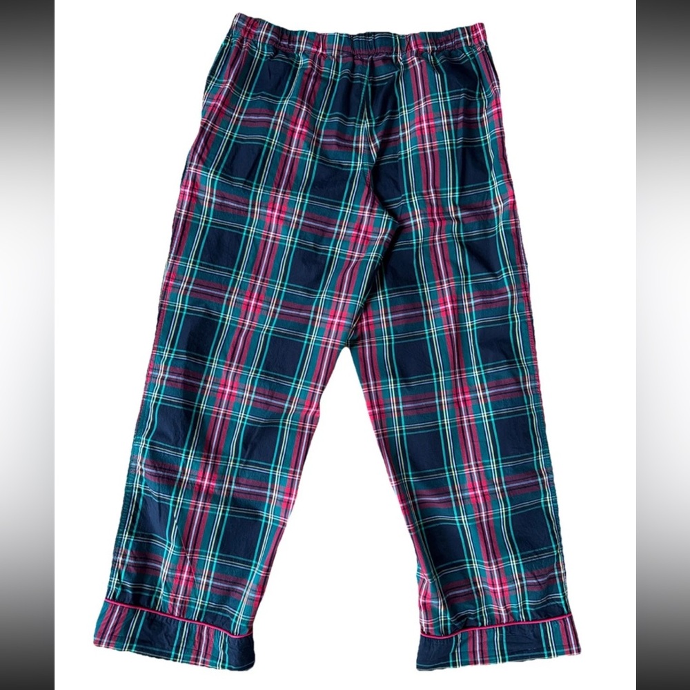 J. Crew Stewart Tartan Plaid  Pajama 2pc Set Women’s Size Medium 100% Cotton - Picture 3 of 9